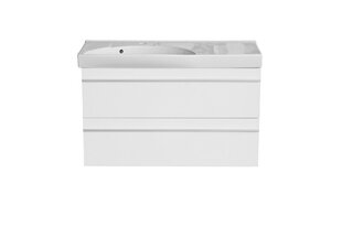 Vannas istabas skapītis ar izlietni Nordic 90 L SH Ifö Compact, balts cena un informācija | Vannas istabas skapīši | 220.lv