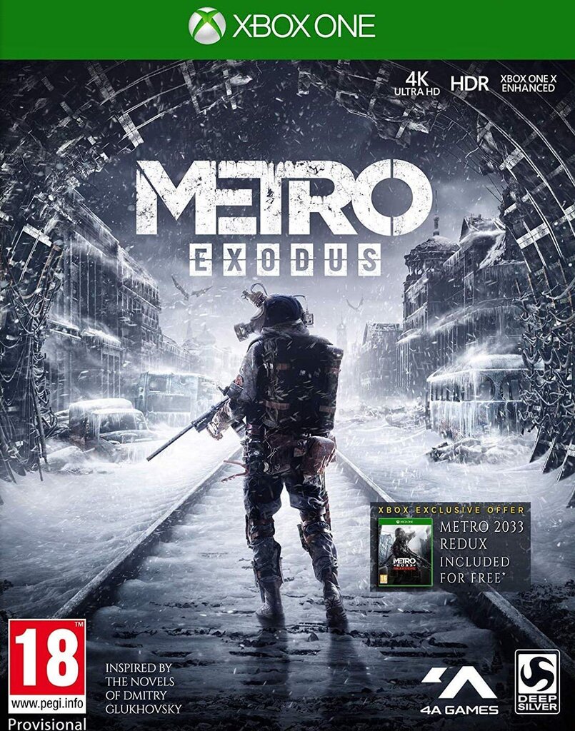 Компьютерная игра Metro Exodus Xbox One цена | 220.lv