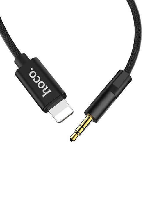 Audio adapteris vads AUX Hoco UPA13 Apple Lightning / 3,5 mm Black цена и информация | Savienotājkabeļi | 220.lv