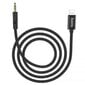 Audio adapteris vads AUX Hoco UPA13 Apple Lightning / 3,5 mm Black cena un informācija | Savienotājkabeļi | 220.lv