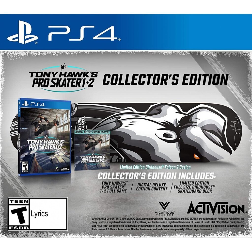 Tony Hawk's Pro Skater 1+2 Collector's Edition PS4 cena un informācija | Datorspēles | 220.lv