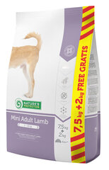 Nature's Protection Mini Adult Lamb sausā barība suņiem, 7.5 kg + 2 kg cena un informācija | Sausā barība suņiem | 220.lv
