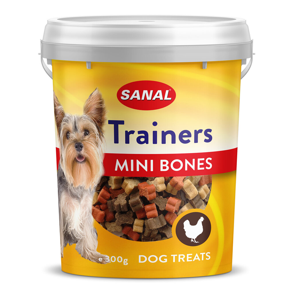 Sanal Dog Trainers Mini Bones gardumi suņiem, 300 g cena un informācija | Gardumi suņiem | 220.lv