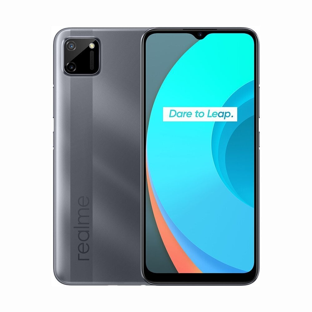 Телефон Realme C11, 32GB, Dual SIM, Pepper Grey цена | 220.lv