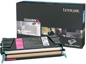lexmark оригинальный тонер c5342mx, пурпурный, 7000p, lexmark c534x, o цена и информация | Картриджи для лазерных принтеров | 220.lv
