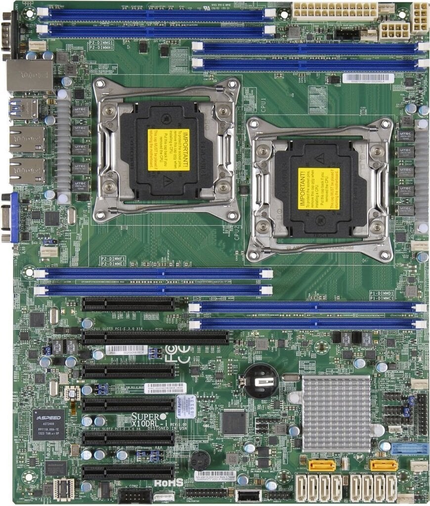 Supermicro X10DRL-i Intel® C612 LGA 2011 (Socket R) ATX cena un informācija | Mātesplates | 220.lv