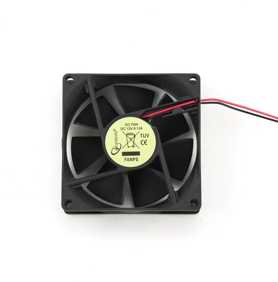 Ventilators Gembird 80mm PSU fan FANPS cena un informācija | Datora ventilatori | 220.lv