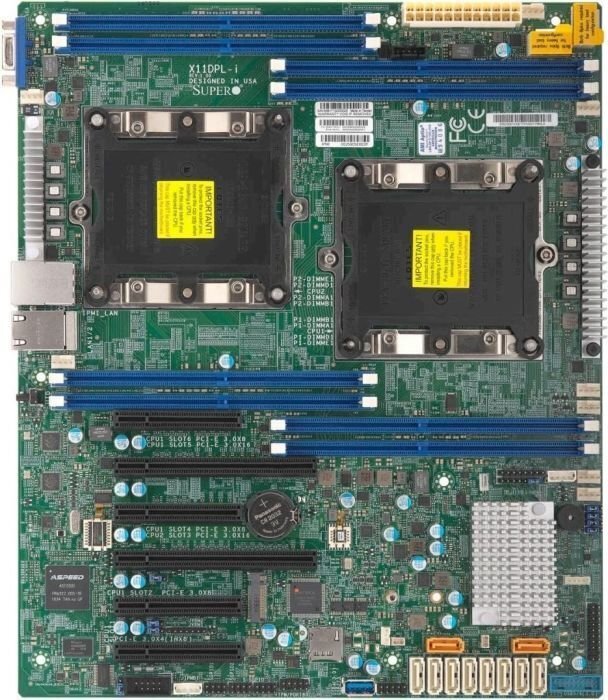 Supermicro X11DPL-i Intel® C621 ATX цена и информация | Mātesplates | 220.lv
