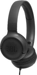 JBL Tune 500 JBLT500BLK цена и информация | Наушники с микрофоном Asus H1 Wireless Чёрный | 220.lv