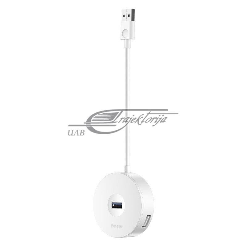 Baseus CAHUB-F02 USB Hubs 1 x 4 Sadalītājs Balts cena un informācija | Adapteri un USB centrmezgli | 220.lv