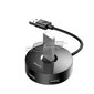 USB Hubs 1 x 4 Sadalītājs, Baseus CAHUB-F01, melns cena un informācija | Adapteri un USB centrmezgli | 220.lv