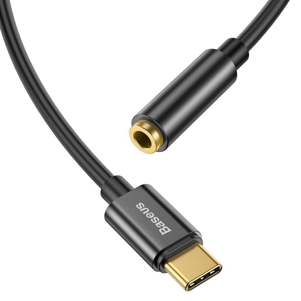 Baseus L54 USB-C to 3.5 mm Female Adapter DAC 24 bit 48 KHz black (CATL54-01) цена и информация | Savienotājkabeļi | 220.lv