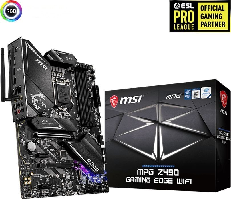 MSI MPG Z490 GAMING EDGE WIFI cena un informācija | Mātesplates | 220.lv