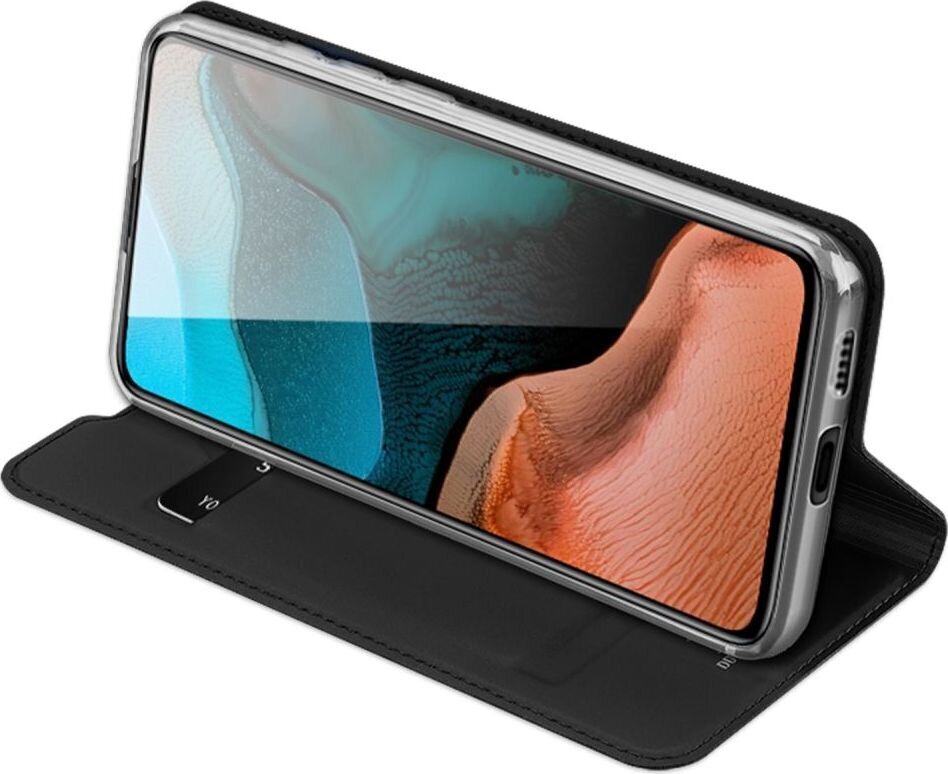 Dux Ducis Premium Magnet Case Grāmatveida Maks Telefonam Xiaomi Redmi K30 Pro / Pocophone F2 Pro Melns cena un informācija | Telefonu vāciņi, maciņi | 220.lv