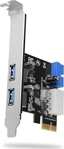 AXAGON PCEU-232VL PCIe Adapter, 2+2x, USB3.0, UASP, VIA + LP cena un informācija | Kontrolieri | 220.lv