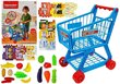 Rotaļlietu iepirkšanās ratiņi ar pārtikas produktiem 34 daļas cena un informācija | Rotaļlietas meitenēm | 220.lv