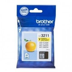Saderīgs tintes kārtridžs Brother LC3211: Krāsa - Dzeltens cena un informācija | Tintes kārtridži | 220.lv