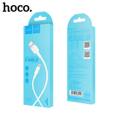 Savienotājkabelis USB cable Hoco X25 Lightning 1.0 m Balts cena un informācija | Savienotājkabeļi | 220.lv