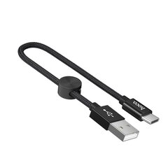 USB кабель Hoco X35 Lightning 0.25 м, черный цена и информация | Кабели для телефонов | 220.lv