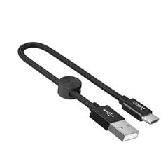 Savienotājkabelis USB cable Hoco X35 microUSB 0.25 m Melns cena un informācija | Savienotājkabeļi | 220.lv
