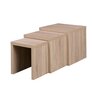 3-ju galdiņu komplekts ADRK Furniture Basel, ozola krāsas cena un informācija | Žurnālgaldiņi | 220.lv