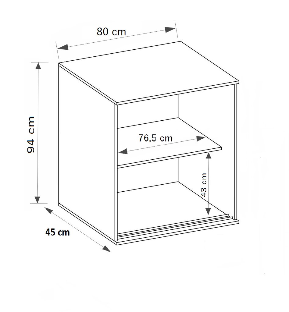 Kumode ADRK Furniture Saturn, brūna цена и информация | Kumodes | 220.lv