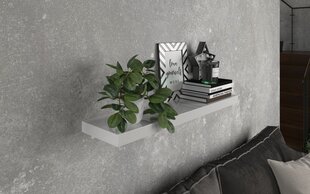 Полка ADRK Furniture Andrea 60, белая глянцевая цена и информация | Полки | 220.lv