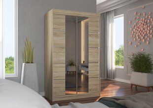 Skapis ADRK Furniture Genua, ozola krāsas cena un informācija | Skapji | 220.lv
