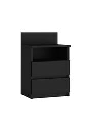Тумбочка ADRK Furniture Puna P1, черная цена и информация | Прикроватные тумбочки | 220.lv