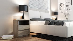 Nakts skapītis ADRK Furniture Puna M1, ozola krāsas cena un informācija | Naktsskapīši | 220.lv