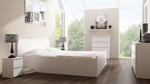 Nakts skapītis ADRK Furniture Puna M2, balts cena un informācija | Naktsskapīši | 220.lv