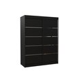 Skapis ADRK Furniture Luft, melns