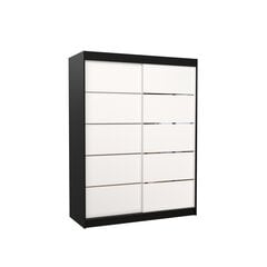 Skapis ADRK Furniture Luft, melns/balts cena un informācija | Skapji | 220.lv