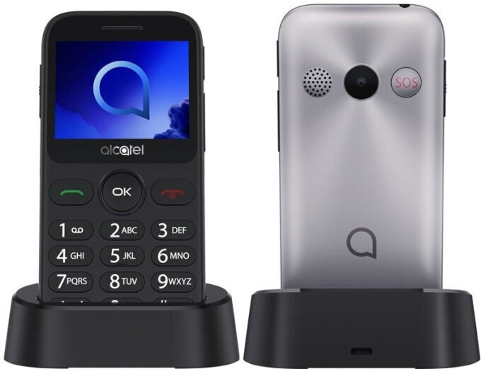 Alcatel 2019G, Metallic Silver cena un informācija | Mobilie telefoni | 220.lv