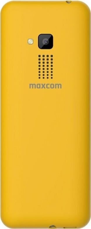 Maxcom MM139, Dual SIM, Yellow cena un informācija | Mobilie telefoni | 220.lv