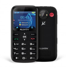 Allview D2 Senior, 32 MB, Dual SIM, Black kaina ir informacija | Mobilie telefoni | 220.lv