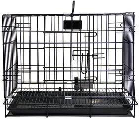 HIPPIE PET transportēšanas būrus Black, 76x48x57 cm cena un informācija | Transportēšanas būri, somas | 220.lv