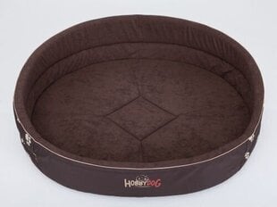 Hobbydog лежак Лапки R5, коричневый, 64x50 см цена и информация | Лежаки, домики | 220.lv