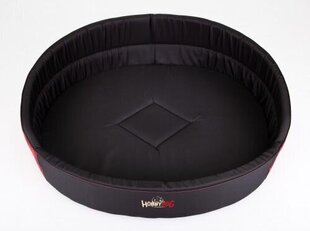 Hobbydog guļvieta Rūtiņas R4, melna/sarkana, 58x43 cm cena un informācija | Suņu gultas, spilveni, būdas | 220.lv