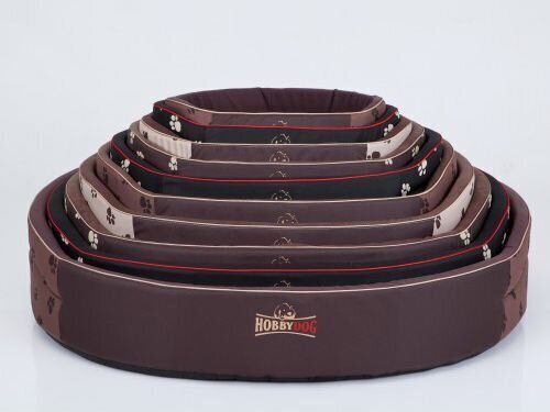 Hobbydog guļvieta Rūtiņas R1, melna/sarkana, 42x30 cm cena un informācija | Suņu gultas, spilveni, būdas | 220.lv