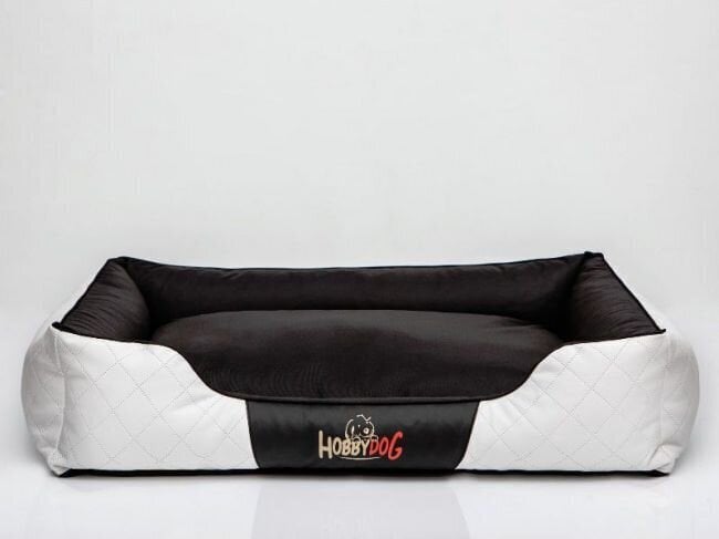 Hobbydog guļvieta Cesarean Perfect, balta/melna R4, 114x84 cm cena un informācija | Suņu gultas, spilveni, būdas | 220.lv