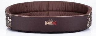 Hobbydog лежак Надписи R10, коричневый, 98x82 см цена и информация | Лежаки, домики | 220.lv