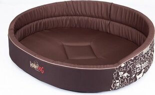 Hobbydog gultnis Ķepas R9, brūns, 87x74 cm cena un informācija | Suņu gultas, spilveni, būdas | 220.lv