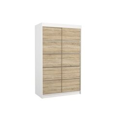 Skapis ADRK Furniture Benisso, balts/ozola krāsas cena un informācija | Skapji | 220.lv