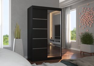 Skapis ADRK Furniture Nicea, melns cena un informācija | Skapji | 220.lv