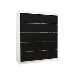 Шкаф ADRK Furniture Spectra, белый/черный цена и информация | Шкафы | 220.lv