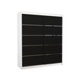 Skapis ADRK Furniture Spectra, balts/melns