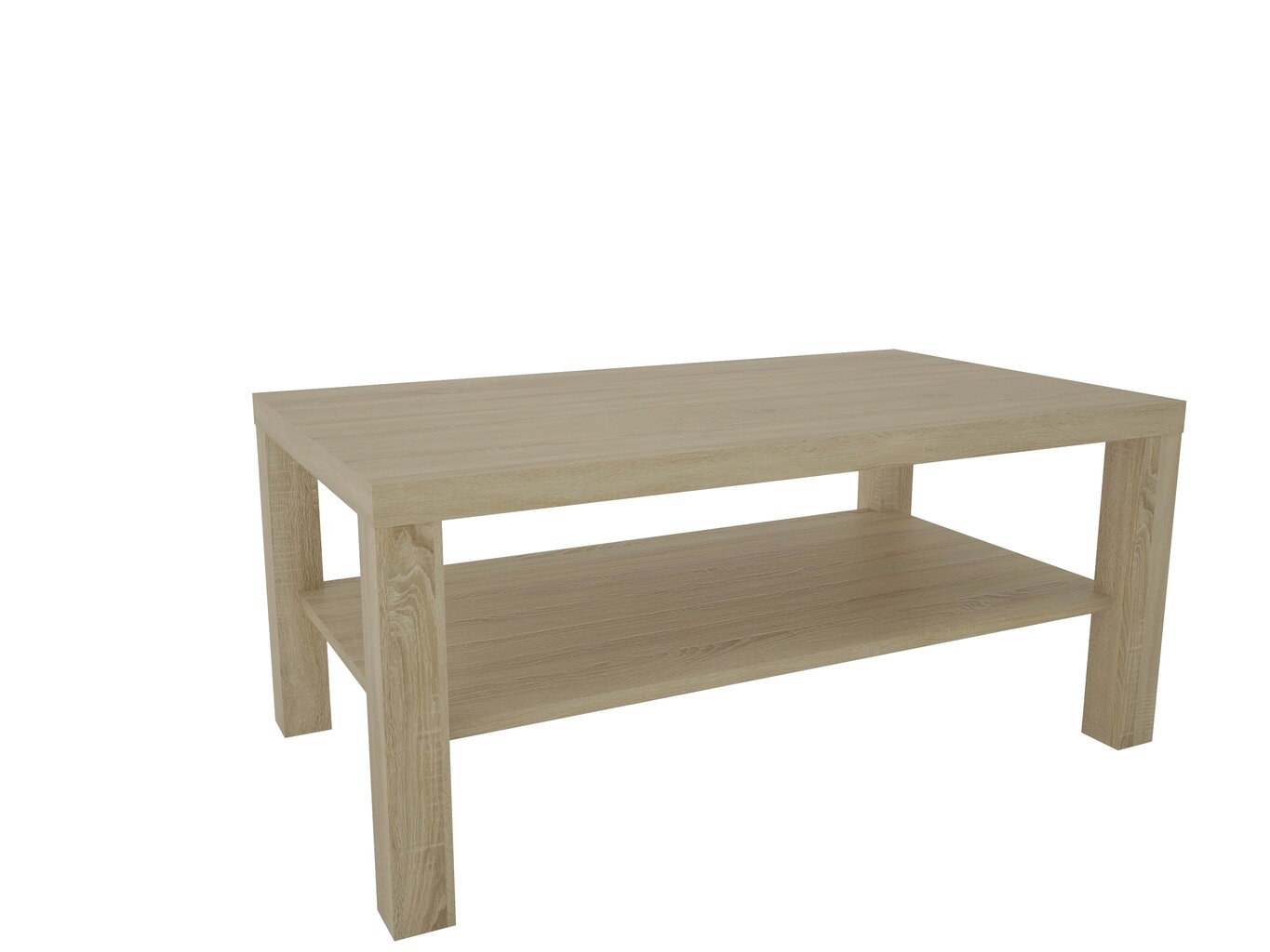 Kafijas galdiņš ADRK Furniture Sven, ozola krāsas cena un informācija | Žurnālgaldiņi | 220.lv