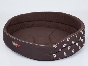 Hobbydog лежак Лапки R8, коричневый, 83x68 см цена и информация | Лежаки, домики | 220.lv