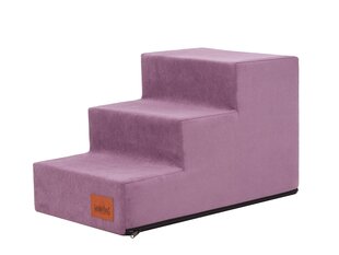 Hobbydog kāpnes Savoy 3, violetas, 50x30x30 cm cena un informācija | Suņu gultas, spilveni, būdas | 220.lv